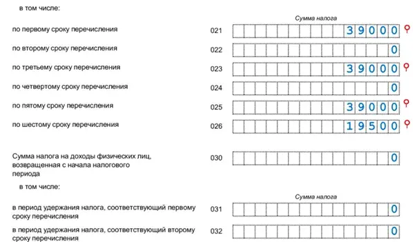 Дивиденды в 6-НДФЛ 