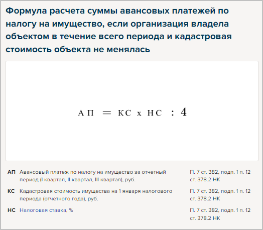 Налог на имущество организаций в 2025 году: новый расчет, правила, примеры