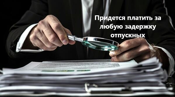 Причина задержки отпускных не важна – нужно начислить компенсацию.Причина задержки отпускных не важна – нужно начислить компенсацию.